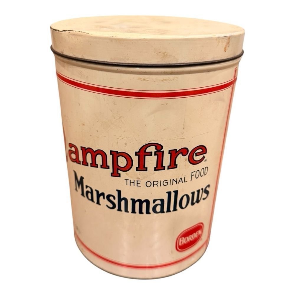 Borden  Replica Campfire Marshmallow Tin Vintage